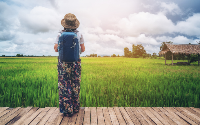 Woman backpacking solo in Vietnam